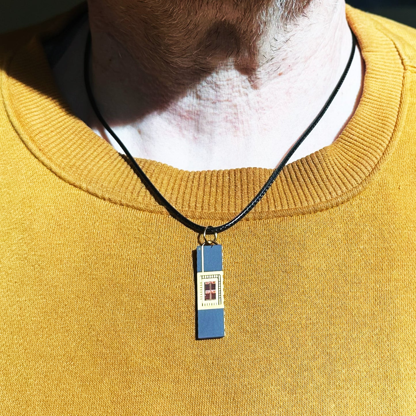 Sydney's Southern Cross Pendant Necklace with IC chip (Recycled from IC packaging and IC wafers)