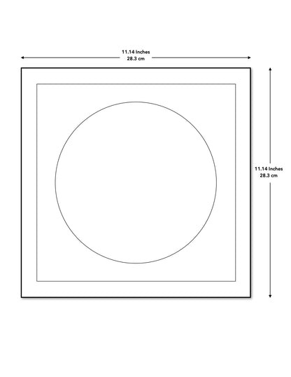 Silicon Wafer - 200 mm (8 inch) Single Collection Framed Silicon Wafer, Serial Number: SM25-01106-A