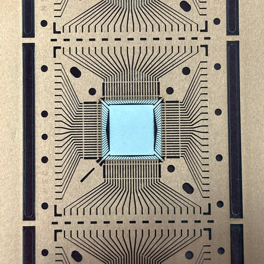 Copper and Silver Lead Frame Bookmark– Authentic Semiconductor Packaging Art