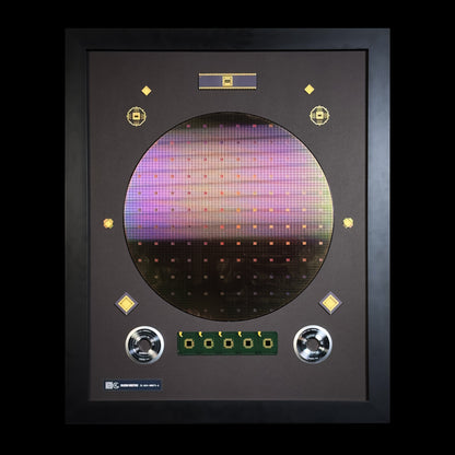 300mm (12 Inch) Silicon Wafer - Master Collection Framed Silicon Wafer with Packaging (SN: M24-00075-A)