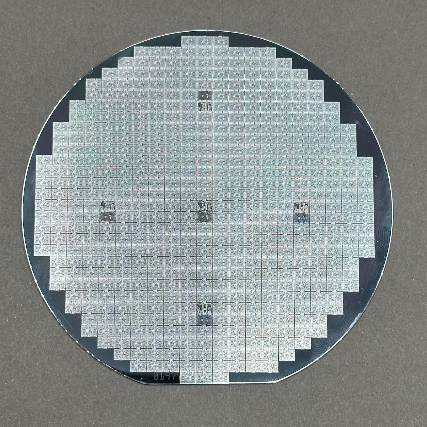 300mm (12 Inch) Silicon Wafer + one 100 mm (4 inch) inch wafers - Master Collection Framed Silicon Wafer with Packaging (SN# M24-00085-A)