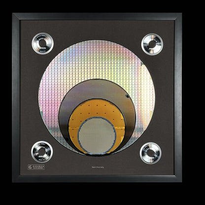 Evolution Collection Silicon Wafer - 100 to 300 mm Framed Silicon Wafers, Serial Number: M24-00129-A