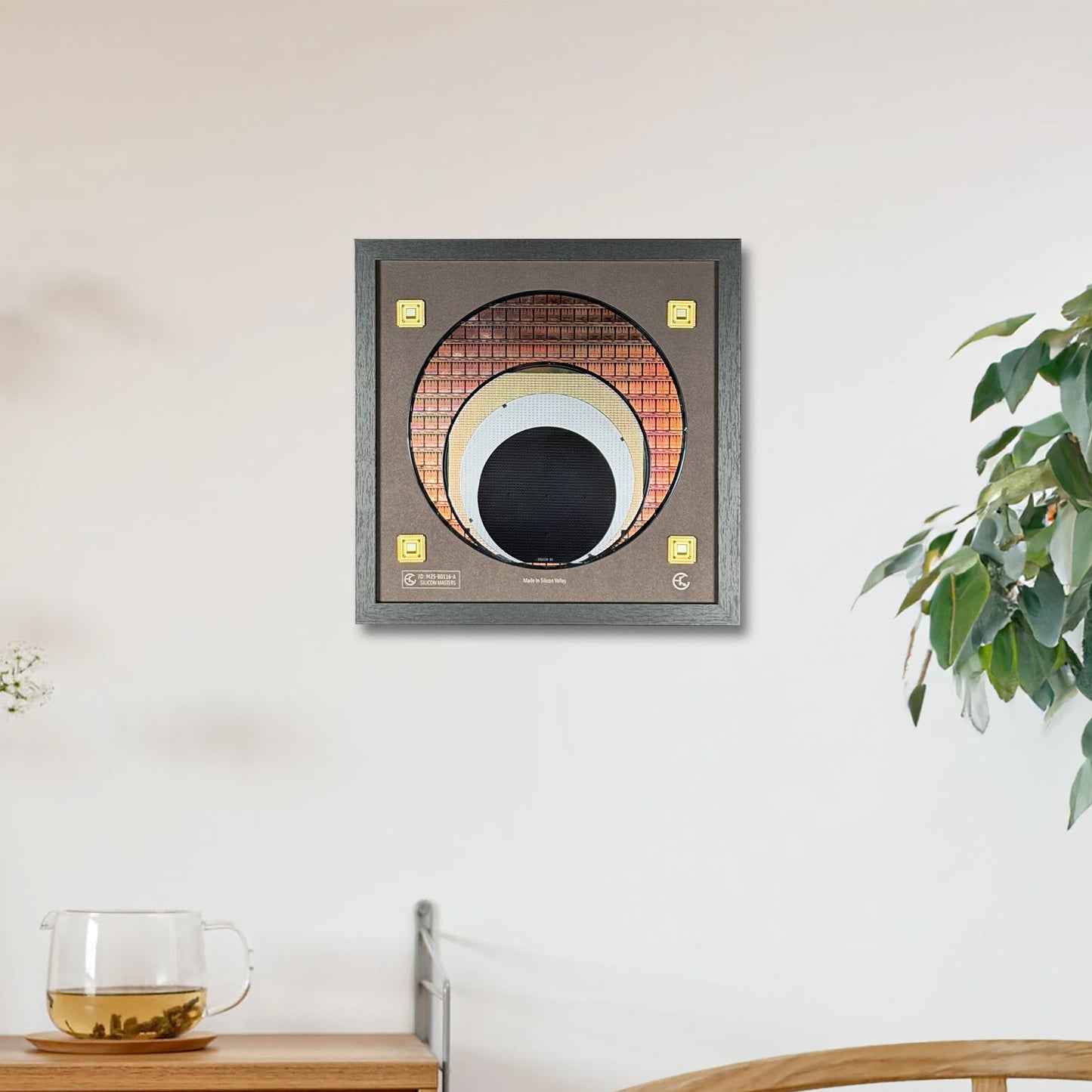 Framed Silicon Wafer Evolution Display 100-200mm Wafers – Tech Corporate Gift