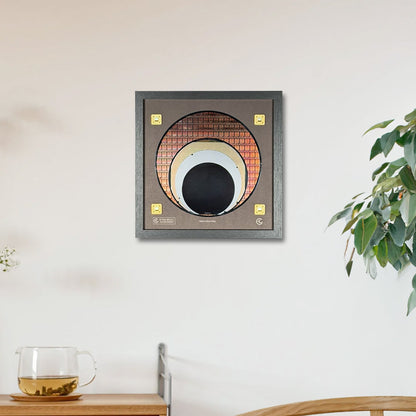 Framed Silicon Wafer Evolution Display 100-200mm Wafers – Tech Corporate Gift