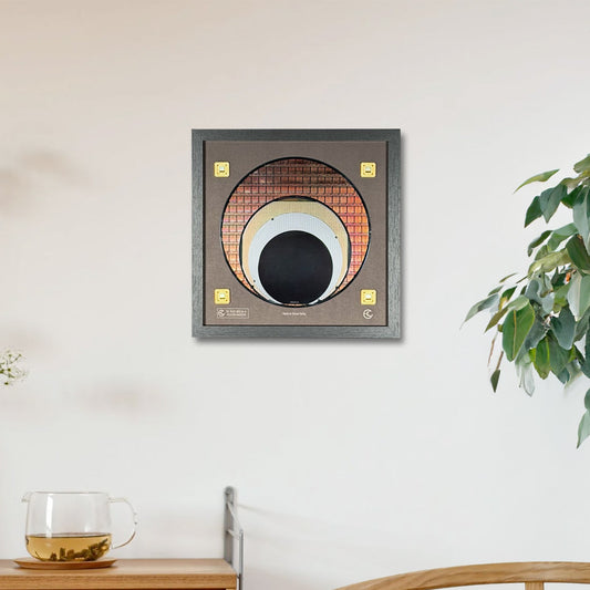Framed Silicon Wafer Evolution Display 100-200mm Wafers – Tech Corporate Gift