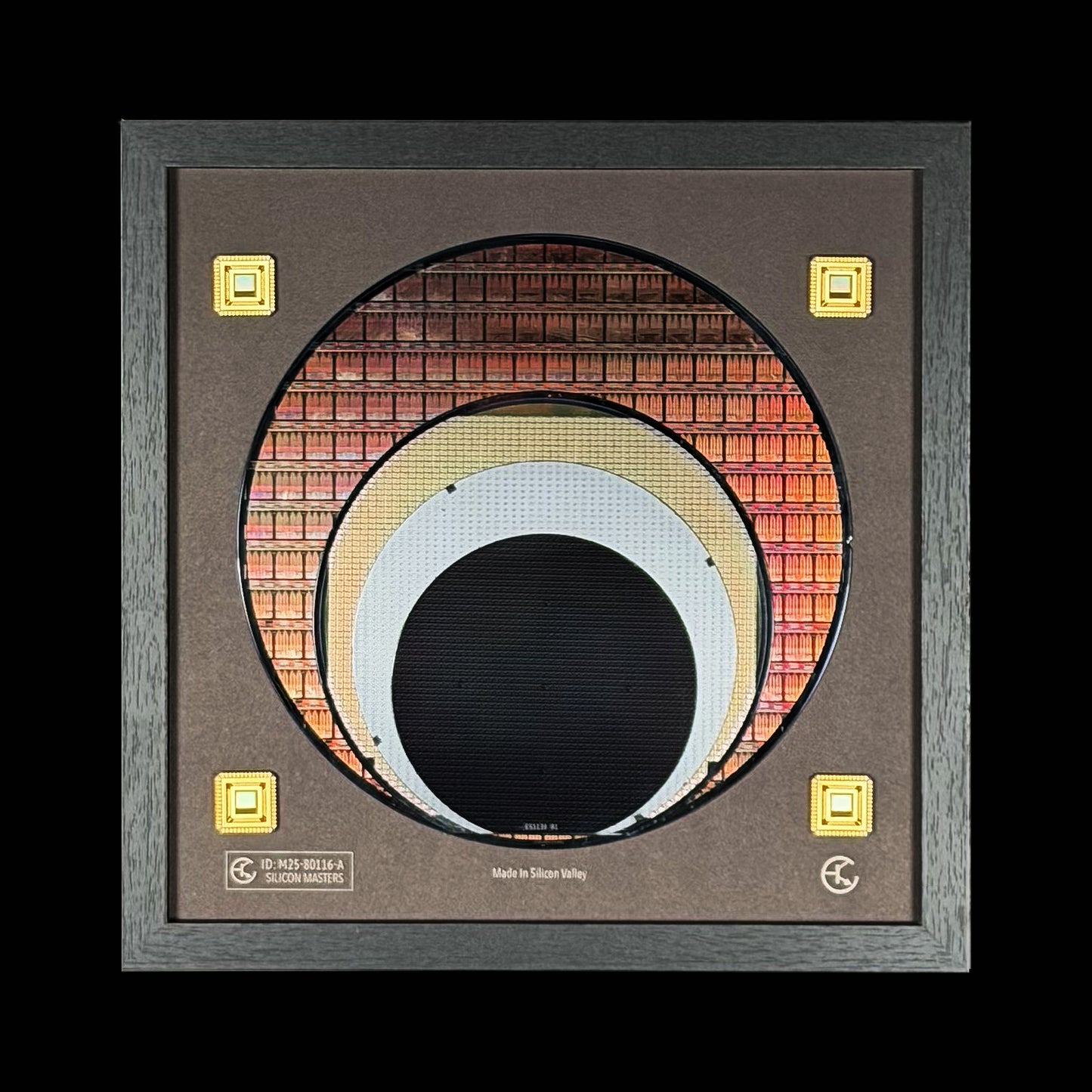 Framed Silicon Wafer Evolution Display 100-200mm Wafers – Tech Corporate Gift