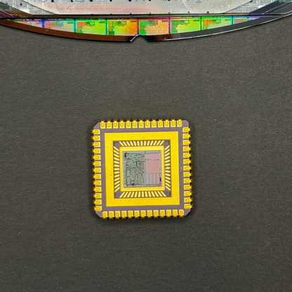 Silicon Masters evolution wafer 100-300mm framed corporate gift additional detail