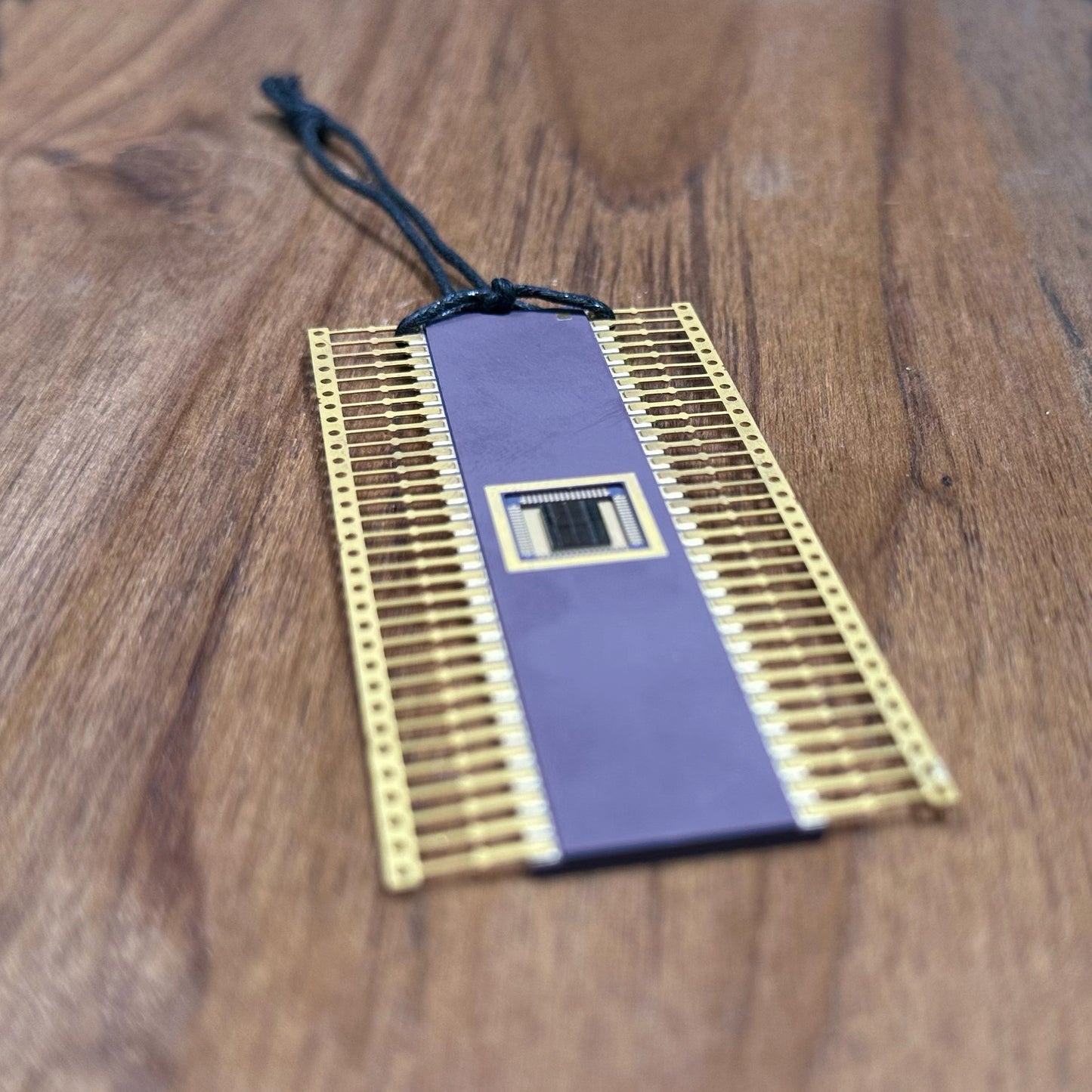 Long Ornament with IC chip (Recycled from IC packaging and IC wafers)