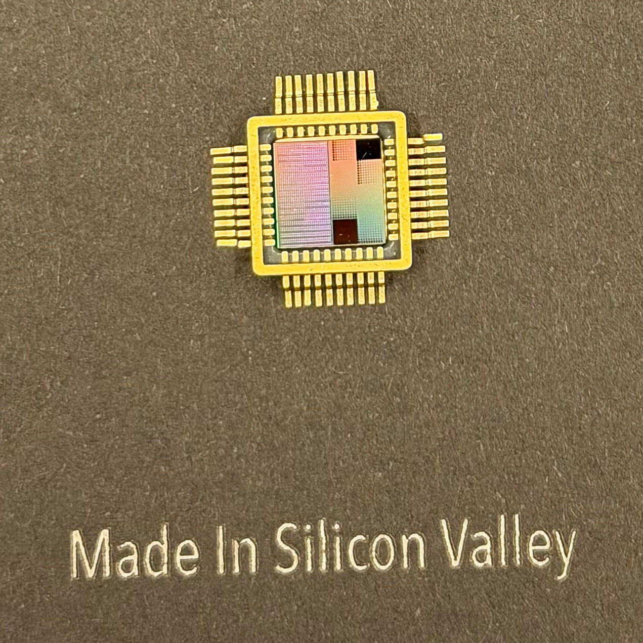 Framed Silicon Wafer: 100mm Master Collection with Gold-Plated Chip packages