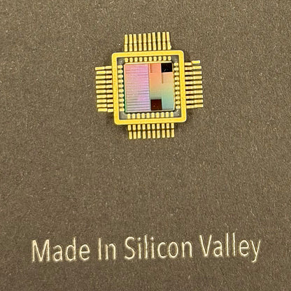 Framed Silicon Wafer: 100mm Master Collection with Gold-Plated Chip packages