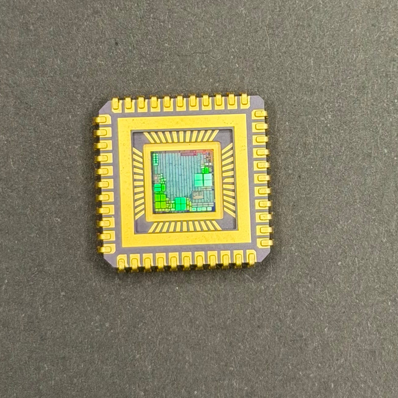 Framed Silicon Wafer: 100mm Master Collection with Gold-Plated Chip packages