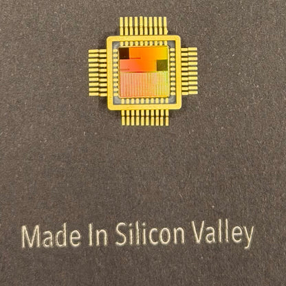 Framed Silicon Wafer: 100mm Master Collection with Gold-Plated Chip packages