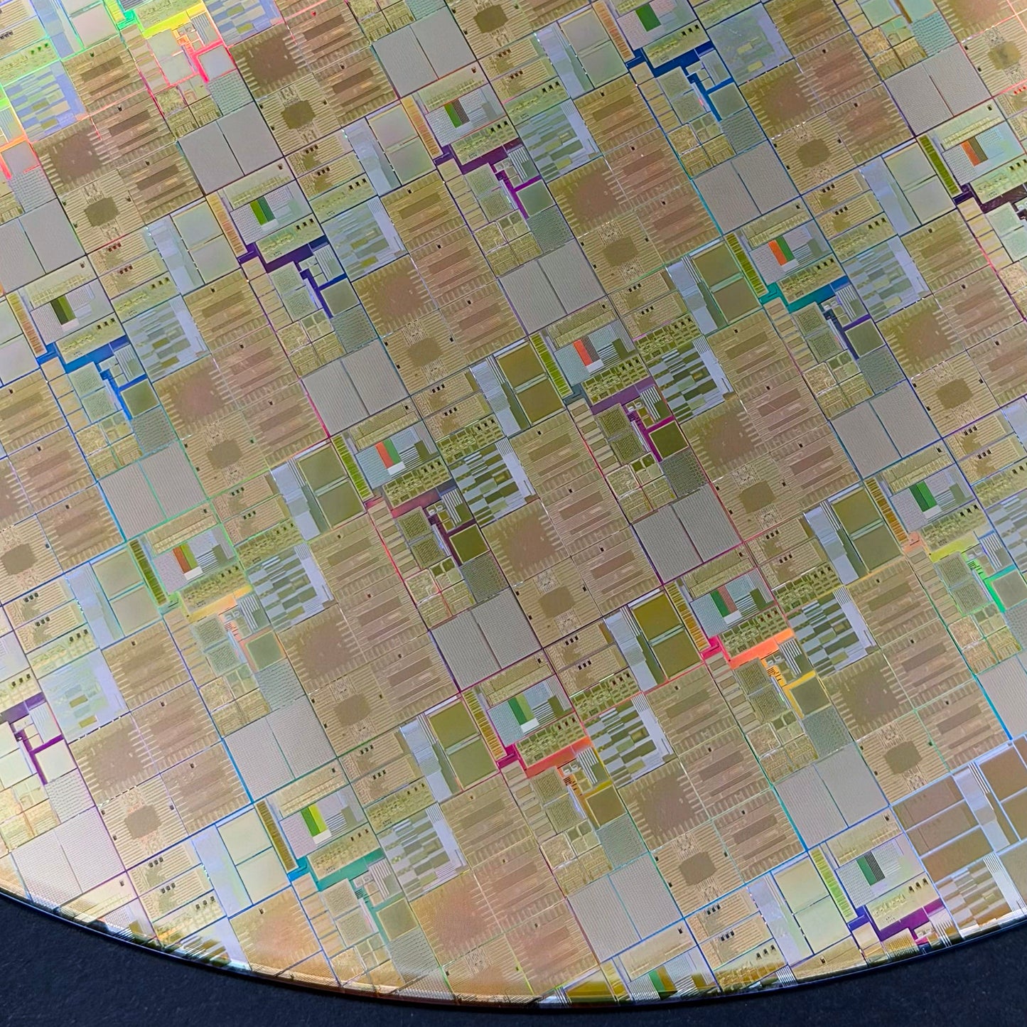 Framed 300mm Silicon Wafer: Rare Tech Display