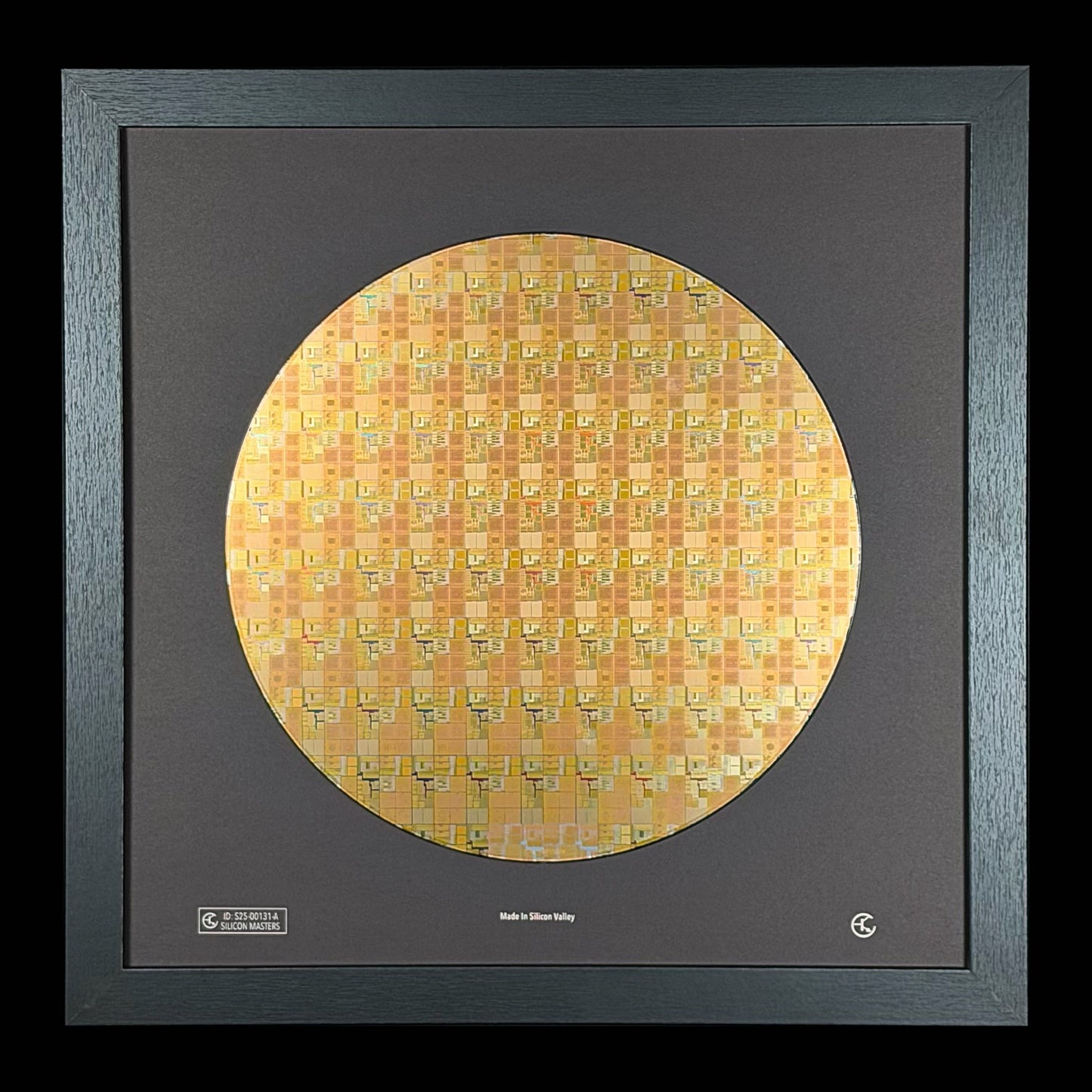 Framed 300mm Silicon Wafer: Rare Tech Display
