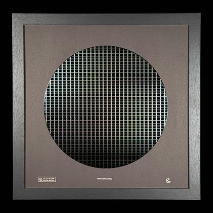 Framed 300mm Silicon Wafer: Rare Tech Display