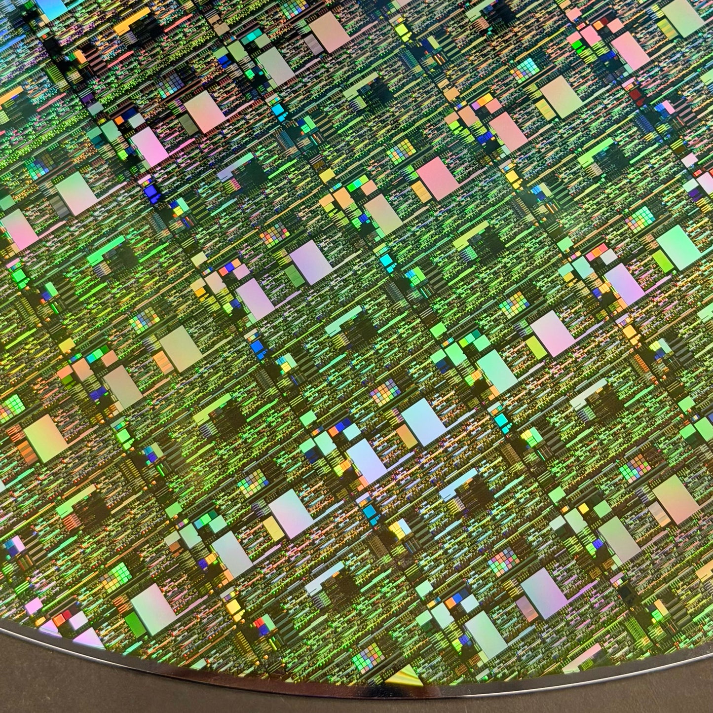 Framed 300mm Silicon Wafer: Rare Tech Display