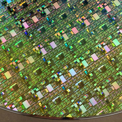 Framed 300mm Silicon Wafer: Rare Tech Display