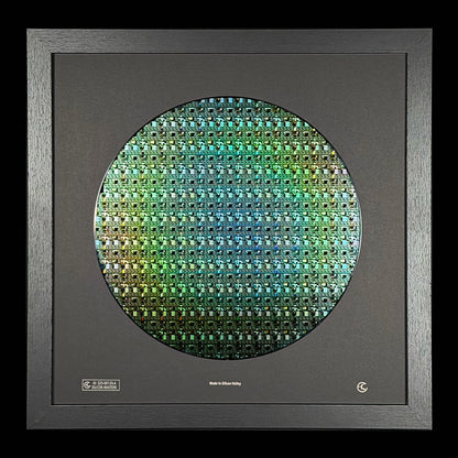 Framed 300mm Silicon Wafer: Rare Tech Display