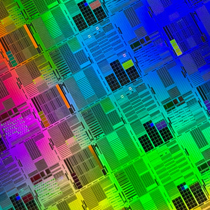 Framed 300mm Silicon Wafer: Rare Tech Display