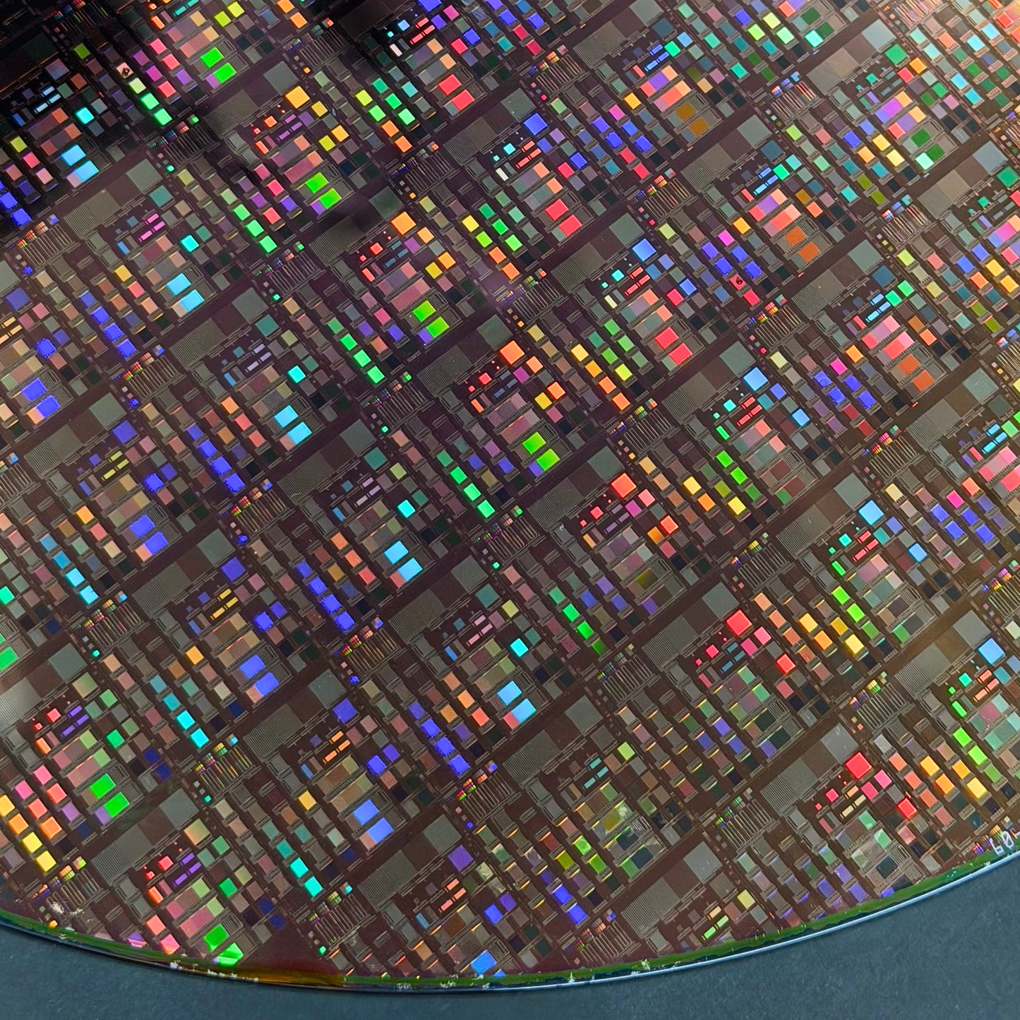 Framed 300mm Silicon Wafer: Rare Tech Display