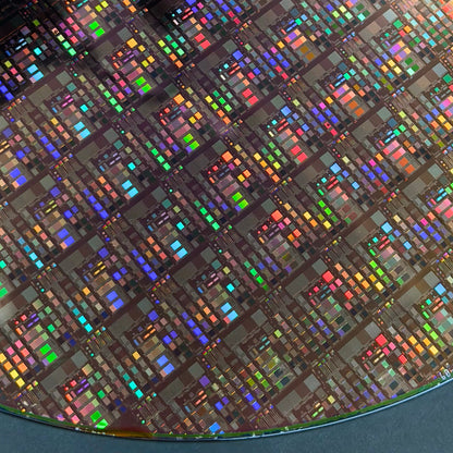 Framed 300mm Silicon Wafer: Rare Tech Display