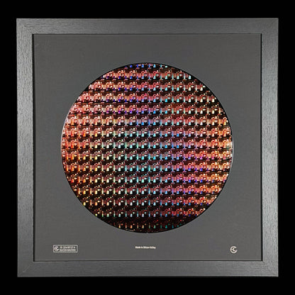 Framed 300mm Silicon Wafer: Rare Tech Display