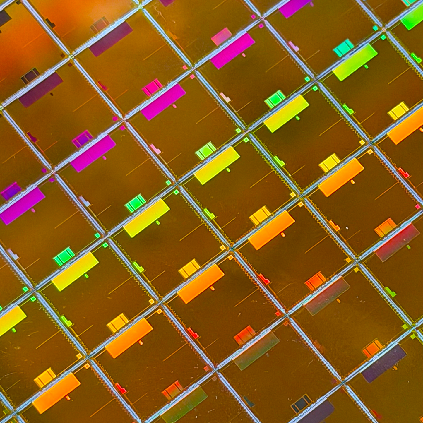 Silicon Masters framed 300mm rare single collection wafer additional angle