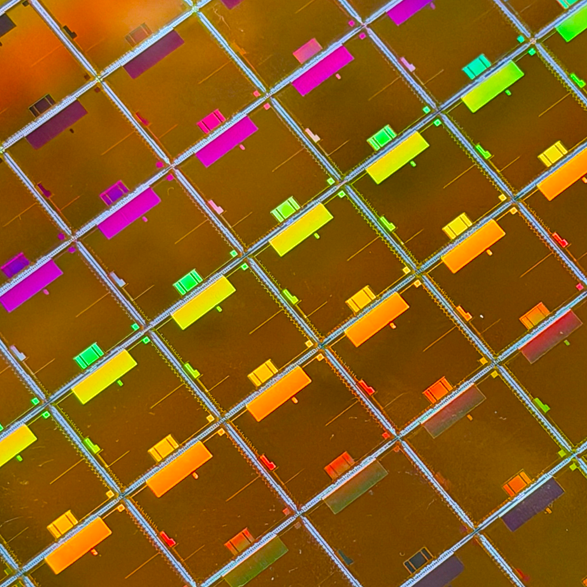 Silicon Masters framed 300mm rare single collection wafer additional angle