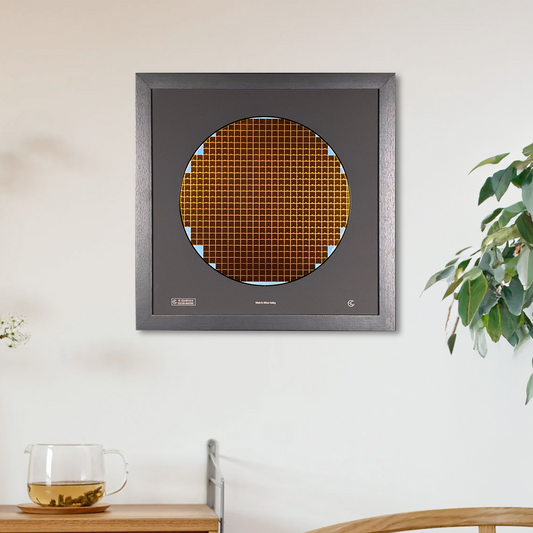 300mm silicon wafer framed wall art single collection rare 12 inch tech display Silicon Masters