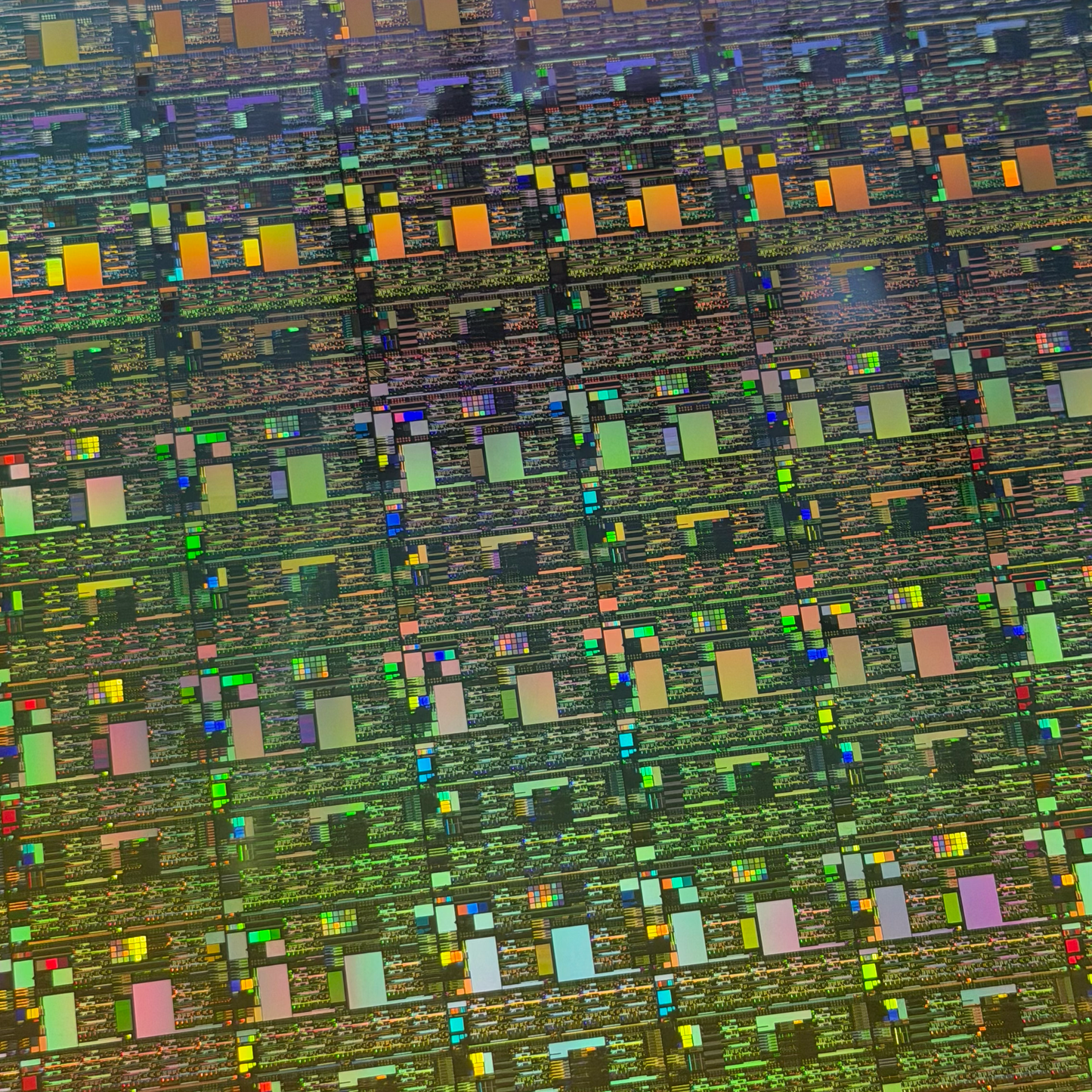 300mm Silicon Wafer Framed Wall Art — Single Collection, Rare 12 Inch Tech Display