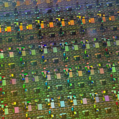 300mm Silicon Wafer Framed Wall Art — Single Collection, Rare 12 Inch Tech Display