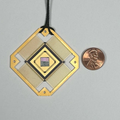 Small Ornament with IC chip (Recycled from IC packaging and IC wafers)