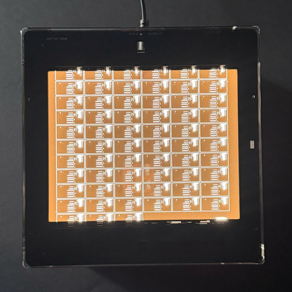 Authentic IC Production Photomask — Rare Semiconductor Collectible, Desk or Wall Art