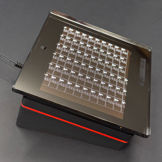 Authentic IC Production Photomask — Rare Semiconductor Collectible, Desk or Wall Art