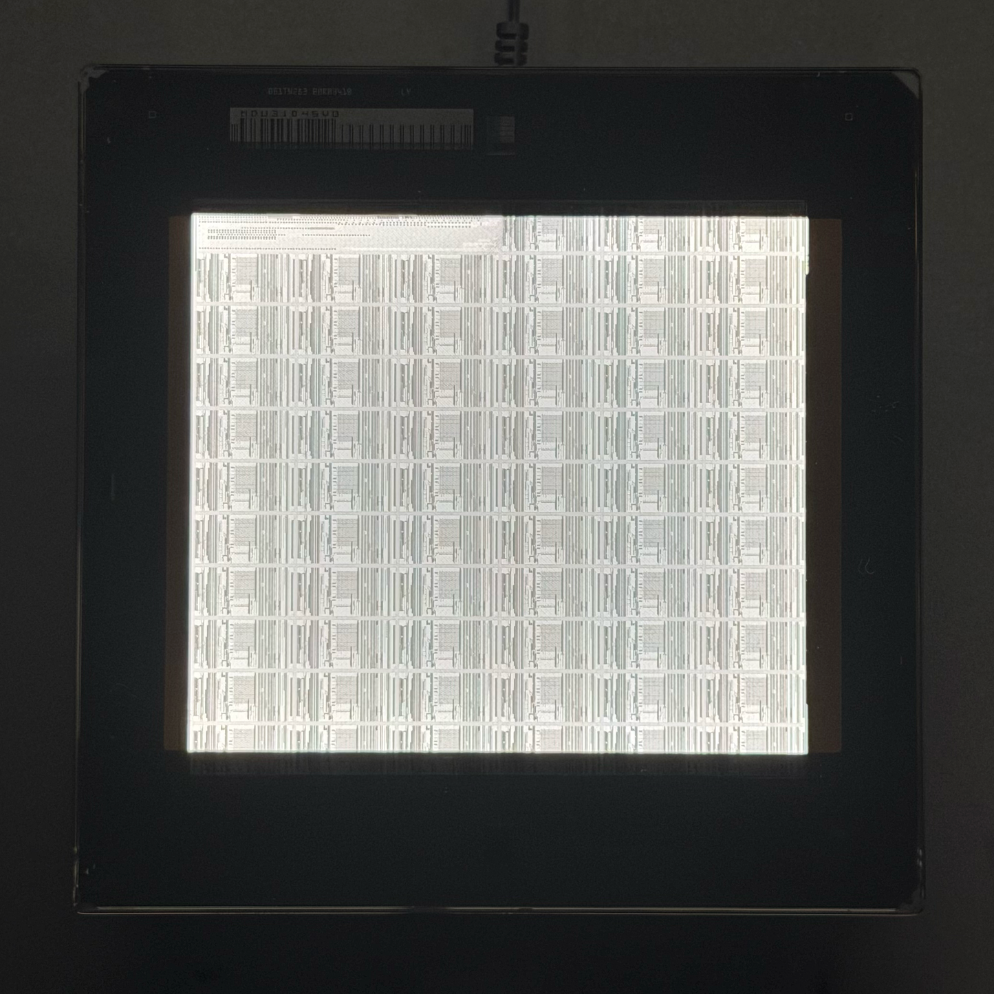 Authentic IC Production Photomask — Rare Semiconductor Collectible, Desk or Wall Art (Copy)