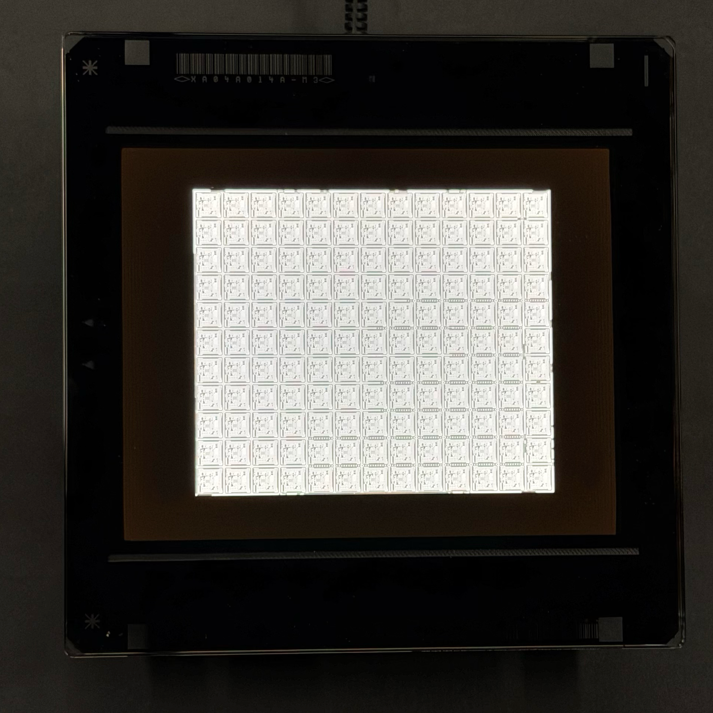 Authentic IC Production Photomask — Rare Semiconductor Collectible, Desk or Wall Art (Copy) (Copy)