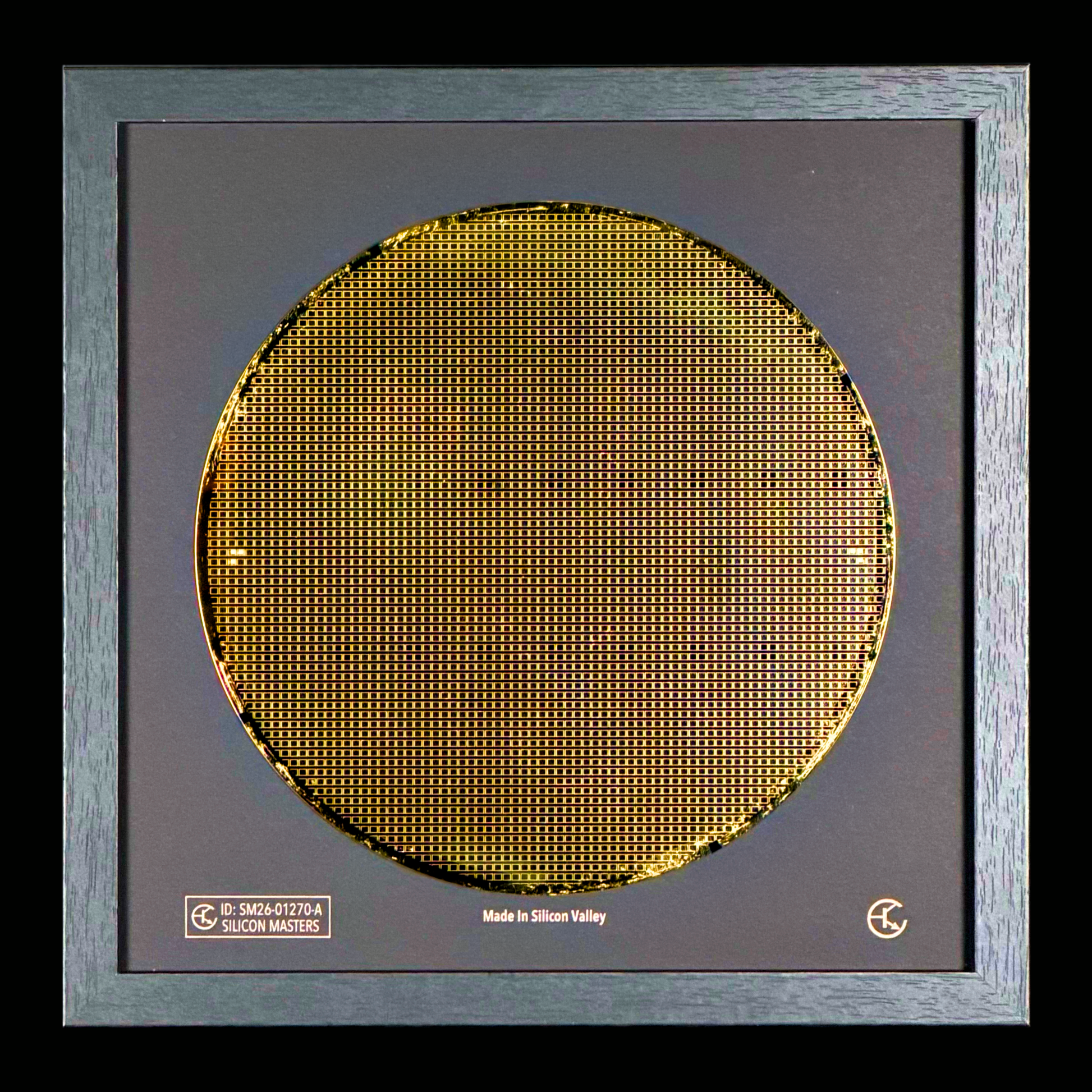200mm framed silicon wafer multicolor additional view Silicon Masters