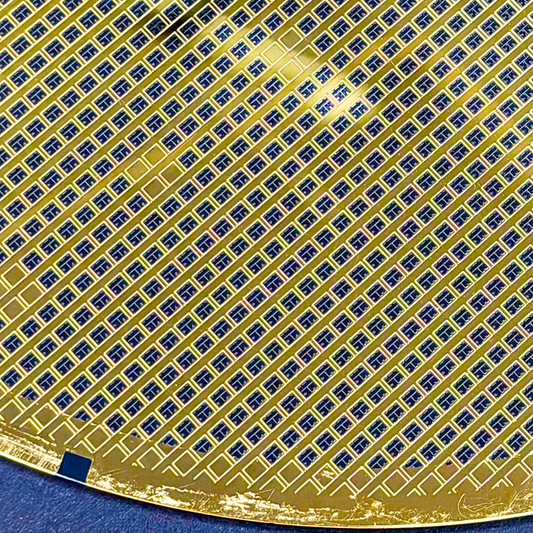 200mm silicon wafer framed wall art iridescent multicolor Silicon Masters additional detail