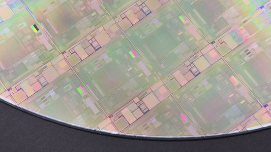 Framed 300mm Silicon Wafer: Rare Tech Display