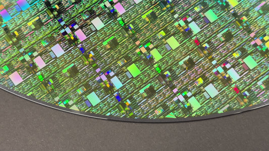 Framed 300mm Silicon Wafer: Rare Tech Display