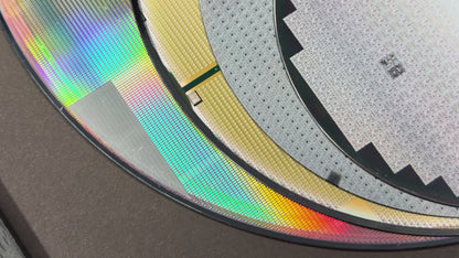 Silicon Wafer Evolution Framed Wall Art — 100mm to 200mm Progression Display, Tech Corporate Gift