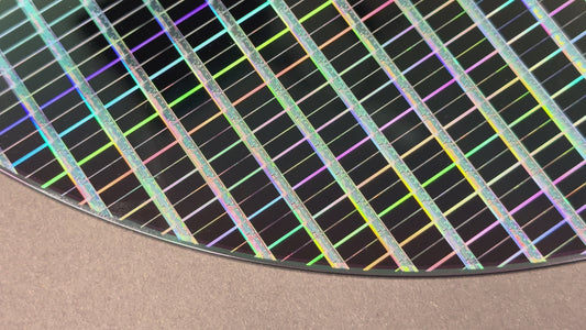 Framed 300mm Silicon Wafer: Rare Tech Display