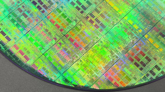 Framed 200mm Silicon Wafer: Multi Colored, Handmade in Silicon Valley