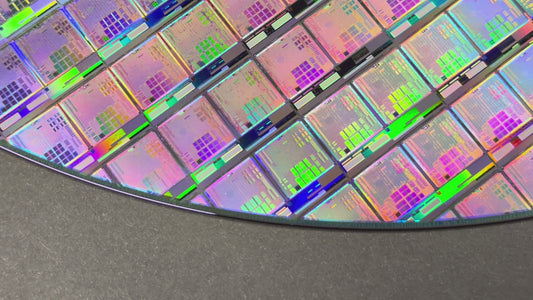 Framed 300mm Silicon Wafer: Rare Tech Display