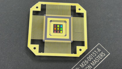 Silicon Wafer Evolution Framed Wall Art — 100mm to 300mm Progression Display