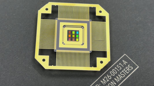 Silicon Wafer Evolution Framed Wall Art — 100mm to 300mm Progression Display