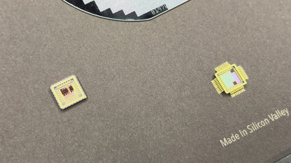 Framed Silicon Wafer: 100mm Master Collection with Gold-Plated Chip packages